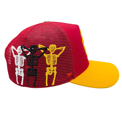 All Human "10 Percs" Snapback - Red/Yellow