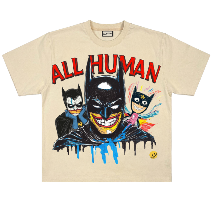 All Human "Dark Knight v2" Tee - Cream