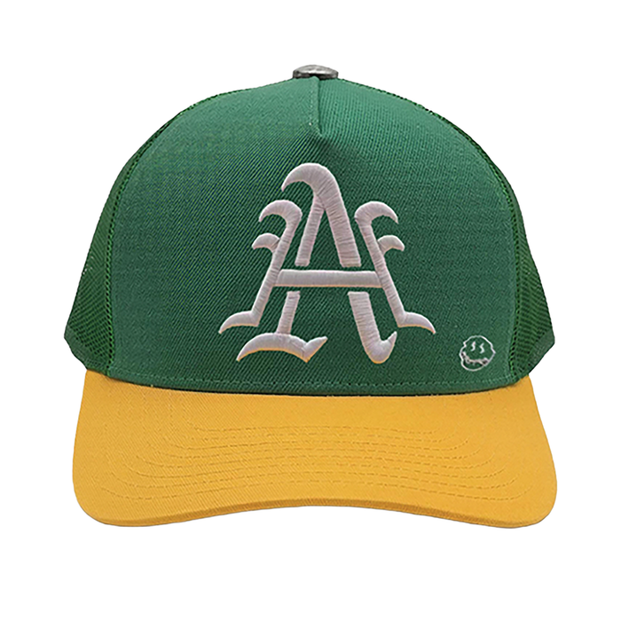 All Human "Last Breath" Snapback - Kelly Green/Golden Yellow