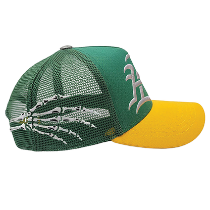 All Human "Last Breath" Snapback - Kelly Green/Golden Yellow