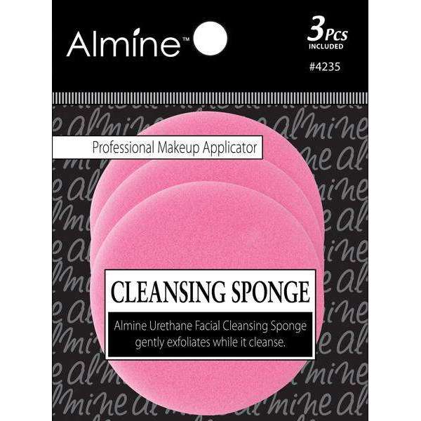 Almine Cleansing Sponges, 3 Count, Pink
