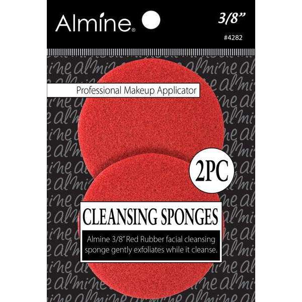Almine Rubber Cleansing Sponge 3/8" 2ct