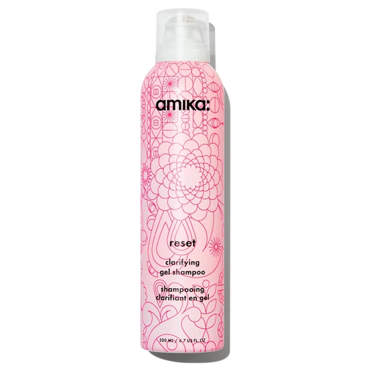 Amika Reset Clarifying + Cleansing Gel Shampoo bottle