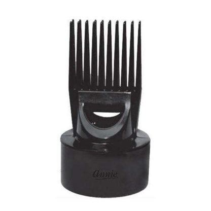 Annie Turbo Snap-On Hair Dryer Pik Attachment, 1 Count, Black