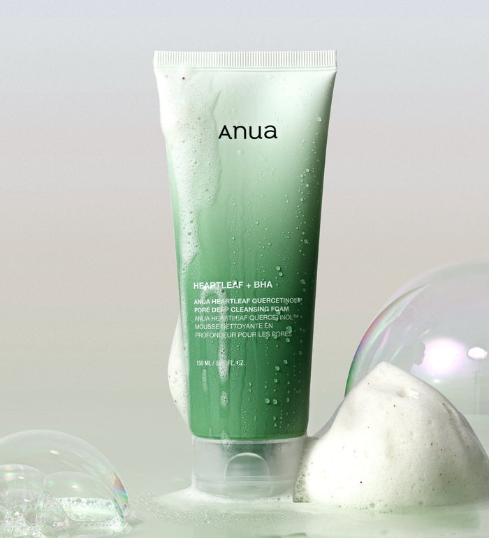 Anua Heartleaf + BHA Quercetinol Pore Deep Cleansing Foam رغوة تنظيف البشرة من انوا