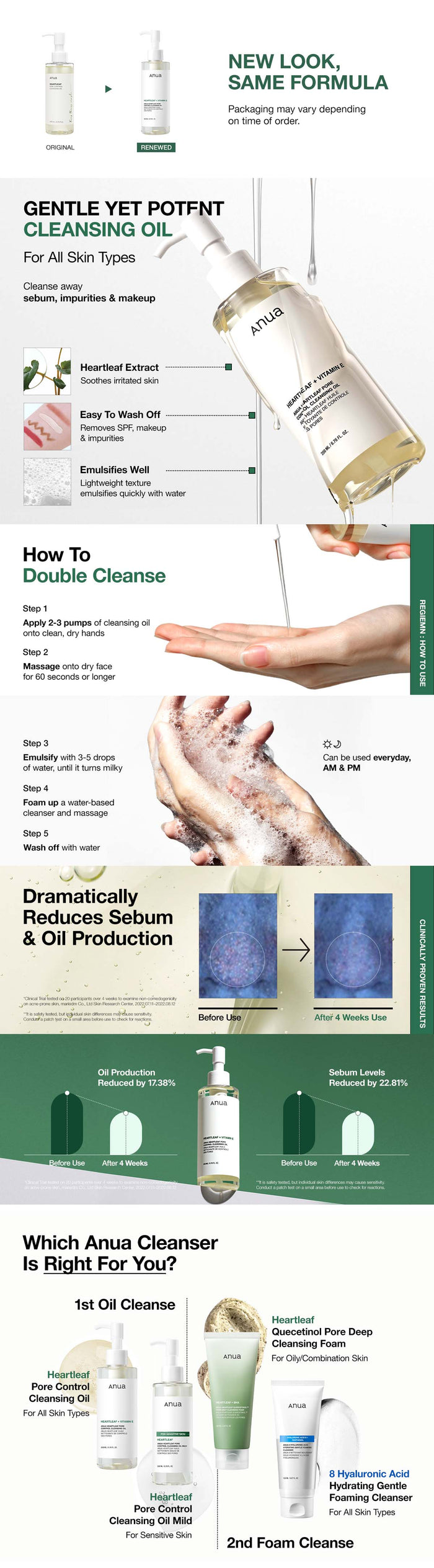Anua Heartleaf Pore Control Cleansing Oil 6.76oz/200ml