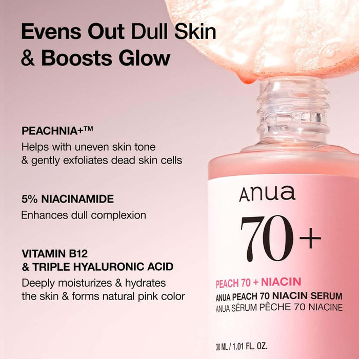 Anua Peach 70% Niacin Serum 1.01/30ml