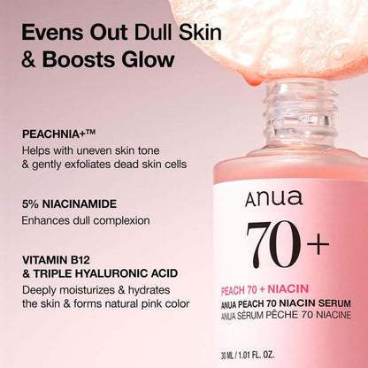 Anua Peach 70% Niacin Serum 1.01/30ml