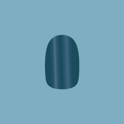 Aprés Mani - Tab Press-On | Short | Round in deep teal green for a quick, long-lasting mani by Olive and June