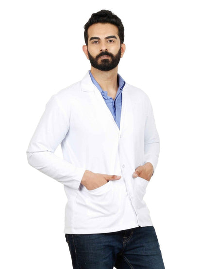 Apron Full Sleeves 3 Button - Premium Full Sleeve Apron for Ultimate Protection - J R GARMENTS
