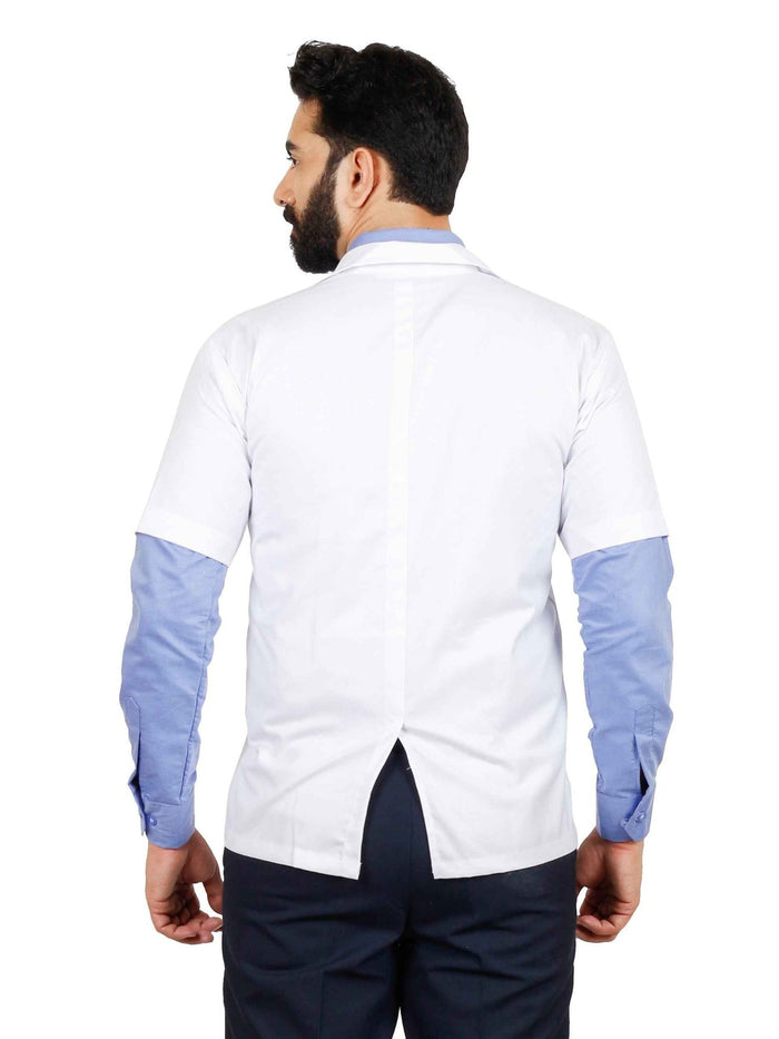 Apron Half Sleeves 3 Button - Stylish Half Sleeve Apron for Comfort and Functionality - J R GARMENTS