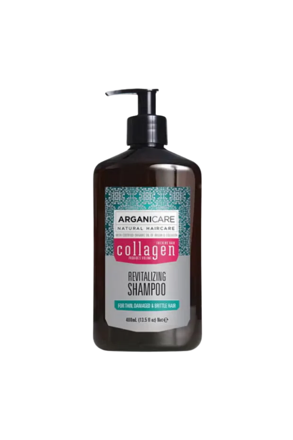 Arganicare Collagen Revitalizing Shampoo - 400 ml Pump Bottle