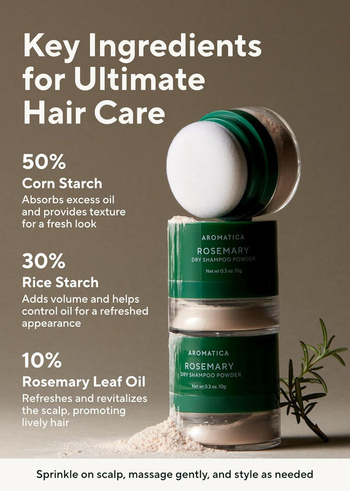 Aromatica Rosemary Dry Shampoo Powder 10 g