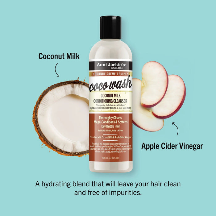Aunt Jackie's Coconut Coco Wash Cleanser 12oz