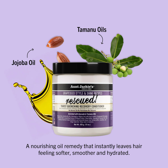 Aunt Jackie's Grapeseed Rescued! Conditioner 15oz