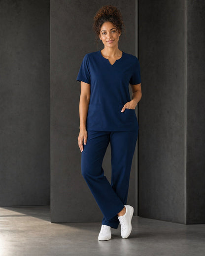 Avery Ladies Straight Leg Scrub Pant CSP944LL in Navy