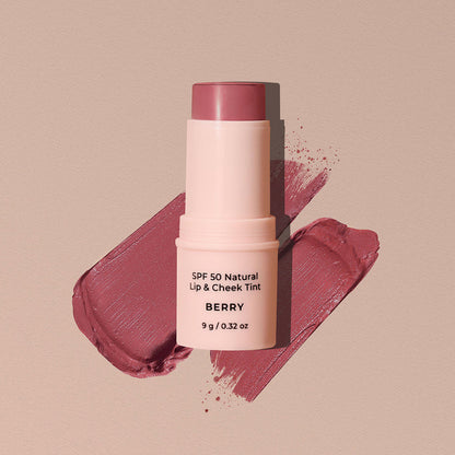 Avocado Zinc SPF50 Lip and Cheek Tint Berry