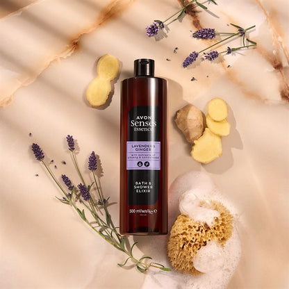 Avon Senses Essence Lavender & Ginger Bath Elixir - 500ml