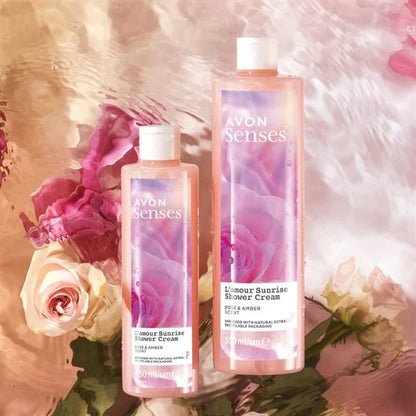 Avon Senses L'Amour Sunrise Rose & Amber Shower Cream - 250ml