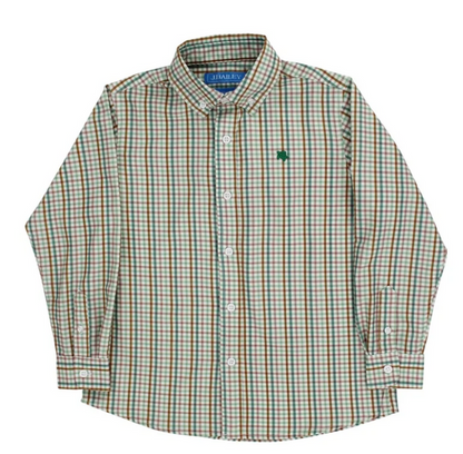 Bailey Boys Performance Button Down Shirt, Acorn Plaid