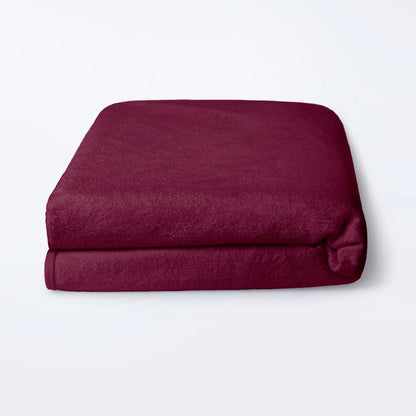 Bamboo|Feel|Terry|Fabric|Waterproof|Mattress|Protector|72|48|inches|Double|Size|Beetroot