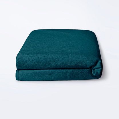 Bamboo|Feel|Terry|Fabric|Waterproof|Mattress|Protector|78|60|inches|Queen|Size|Deep|Teal