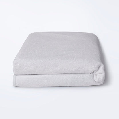 Bamboo|Terry|Waterproof|Mattress|Protector|72|48|inches|Double|Size|White