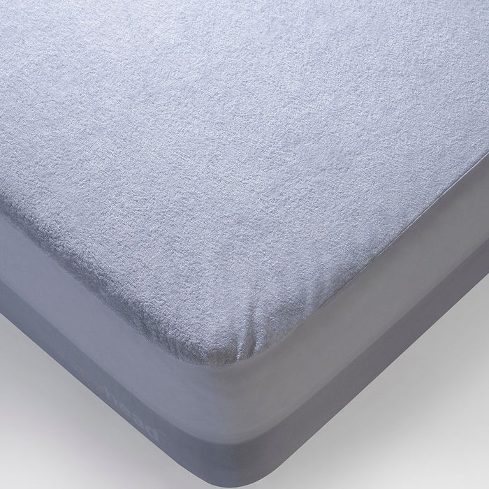 Bamboo|Terry|Waterproof|Mattress|Protector|72|72|inches|King|Size|White