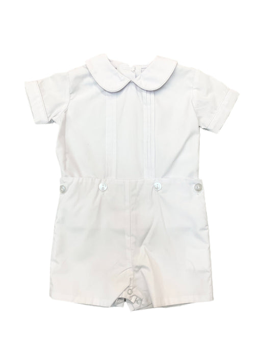 Banbury Cross White Pleated Front Button on Shorts