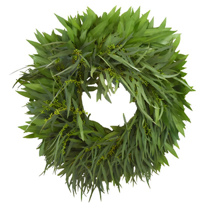 Willow Seeded Eucalyptus Bayleaf Fresh Wreaths