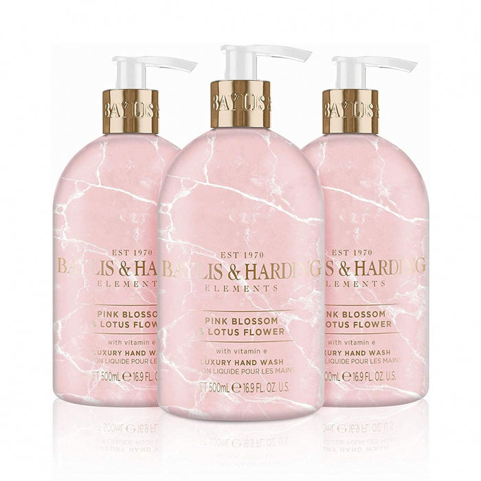 Baylis & Harding Elements Pink Blossom & Lotus Flower Hand Wash, 500 ml
