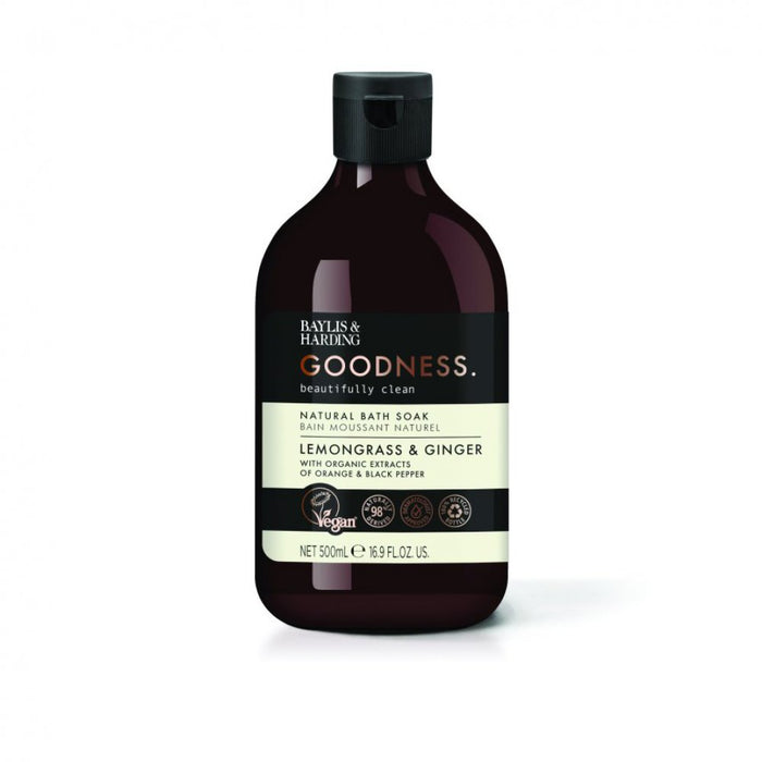 Baylis & Harding Goodness Lemongrass and Ginger Bath Soak, 500 ml