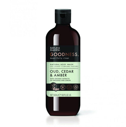 Baylis & Harding Goodness Oud, Cedar & Amber, 500ml Body Wash