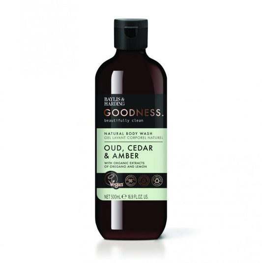 Baylis & Harding Goodness Oud, Cedar & Amber, 500ml Body Wash