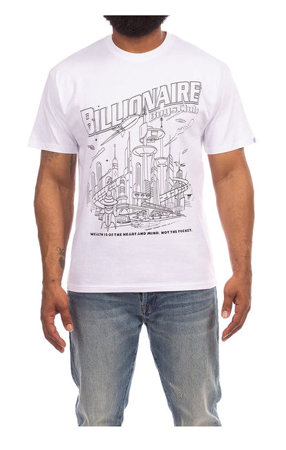BBC White BB Space Race SS Tee (861-4205)
