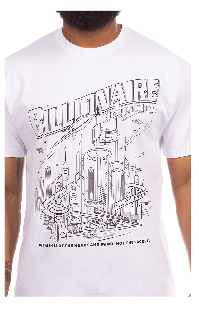 BBC White BB Space Race SS Tee (861-4205)