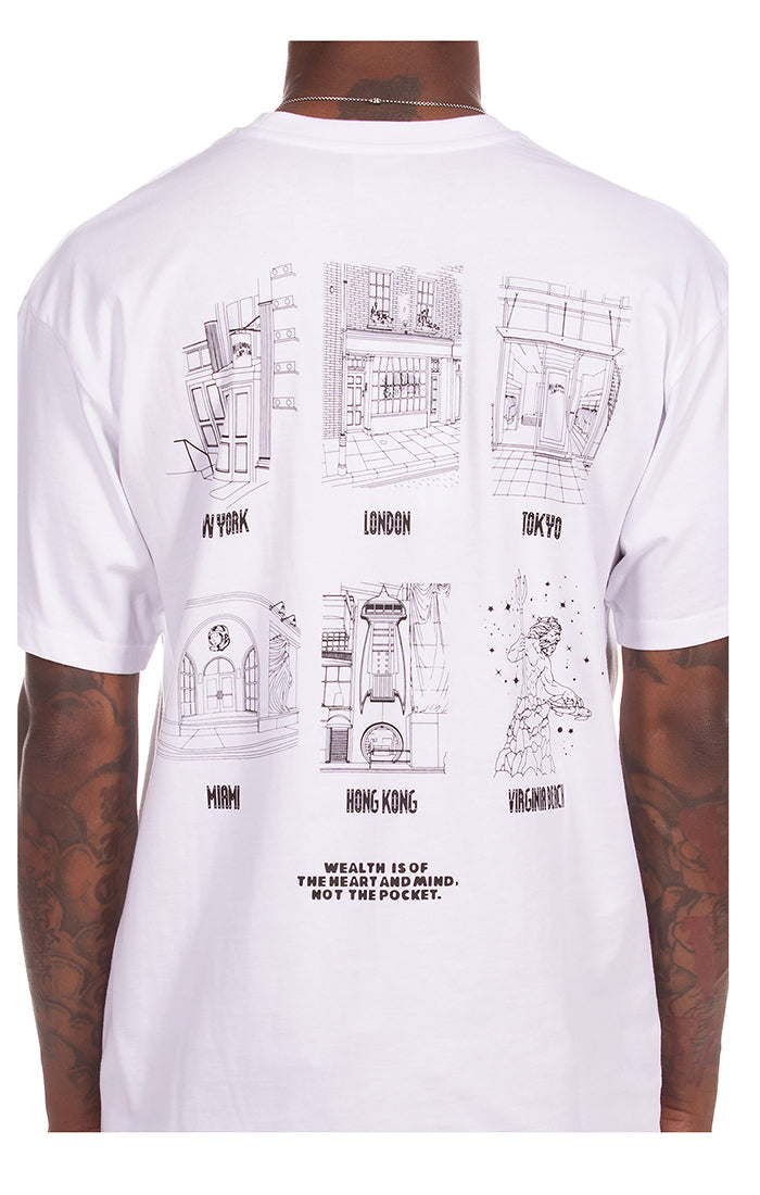 BBC White BB Stores SS Tee (861-3205)