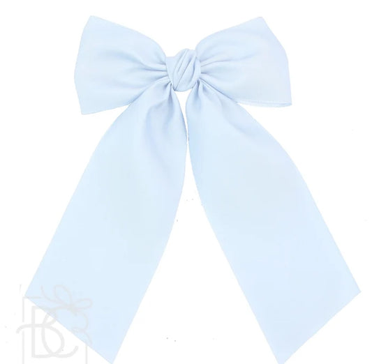 BC 5.5" Millenium Blue Satin Euro Knot Bow w/ Tails