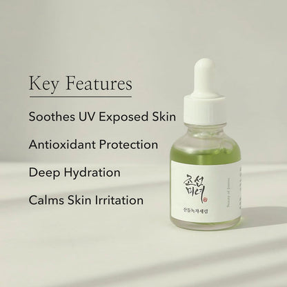 Beauty of Joseon Green Tea + Panthenol Calming Serum 1.01oz/ 30ml - ikatehouse