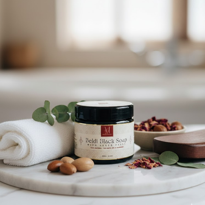 Beldi Black Soap with Moroccan Nila Purifying & Even Tone Ritual