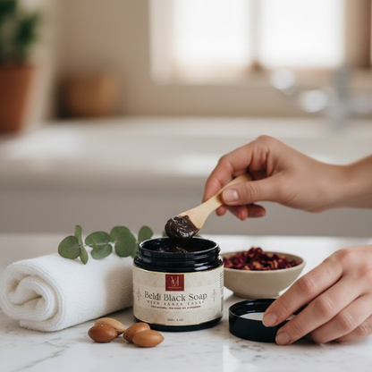 Beldi Black Soap with Moroccan Nila Purifying & Even Tone Ritual
