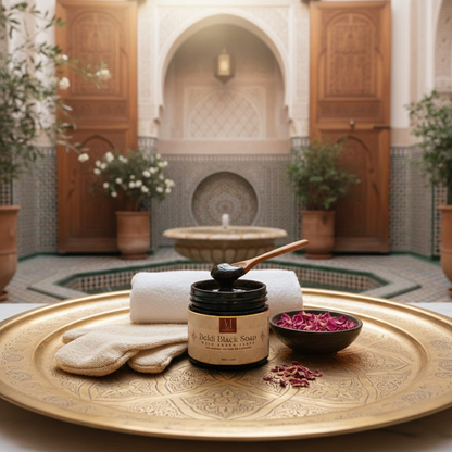 Beldi Black Soap with Moroccan Nila Purifying & Even Tone Ritual