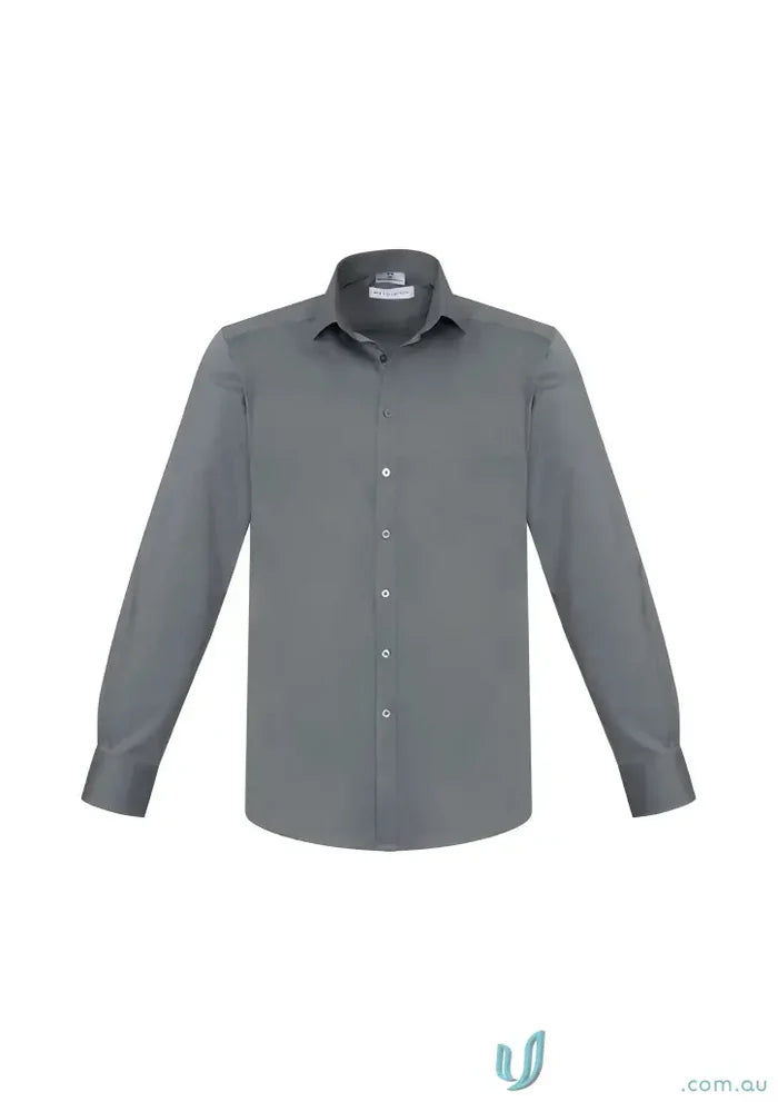 Biz Collection S770ML Bentleigh LS Shirt in Platinum