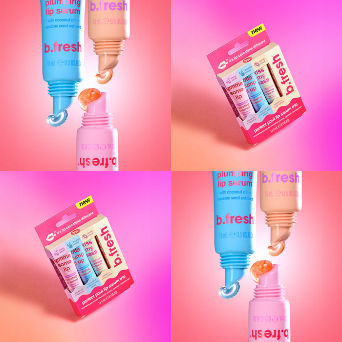 B.FRESH Perfect Pout Lip Serum Trio - lūpų serumų rinkinys