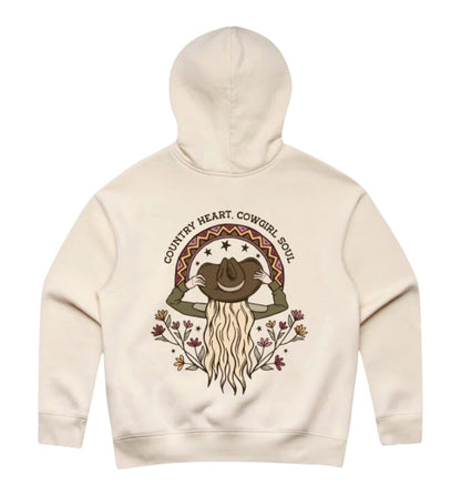 Binks & Bo Boho Cowgirl Ladies Country Heart Hoodies