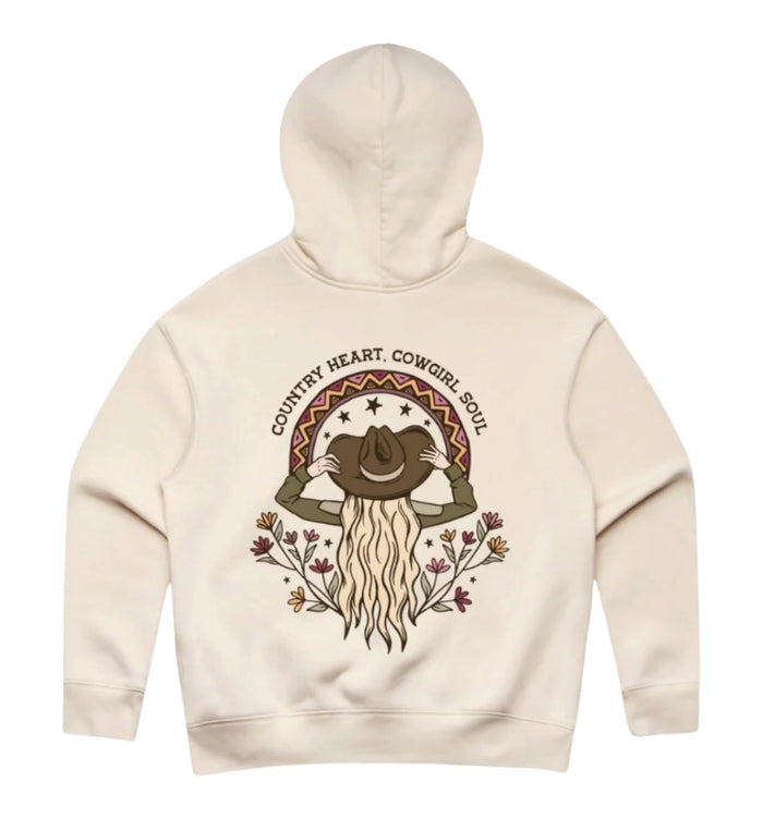 Binks & Bo Boho Cowgirl Ladies Country Heart Hoodies