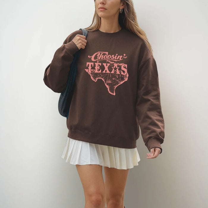 Binks & Bo Choosin' Texas Organic Cotton Sweaters - Mocha