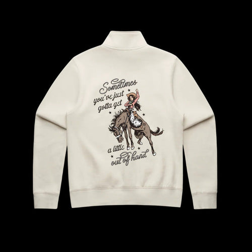 Binks & Bo Ladies Outta Hand Ladies Quarter Zip Sweaters