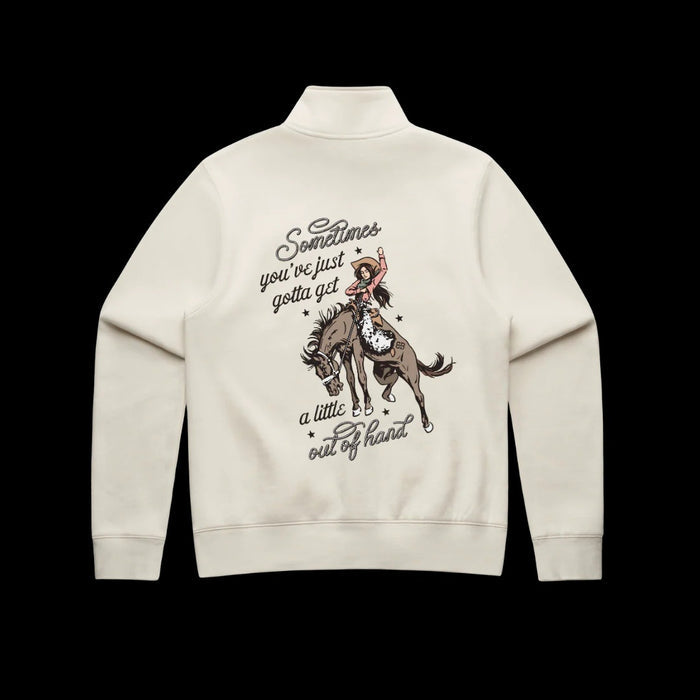 Binks & Bo Ladies Outta Hand Ladies Quarter Zip Sweaters