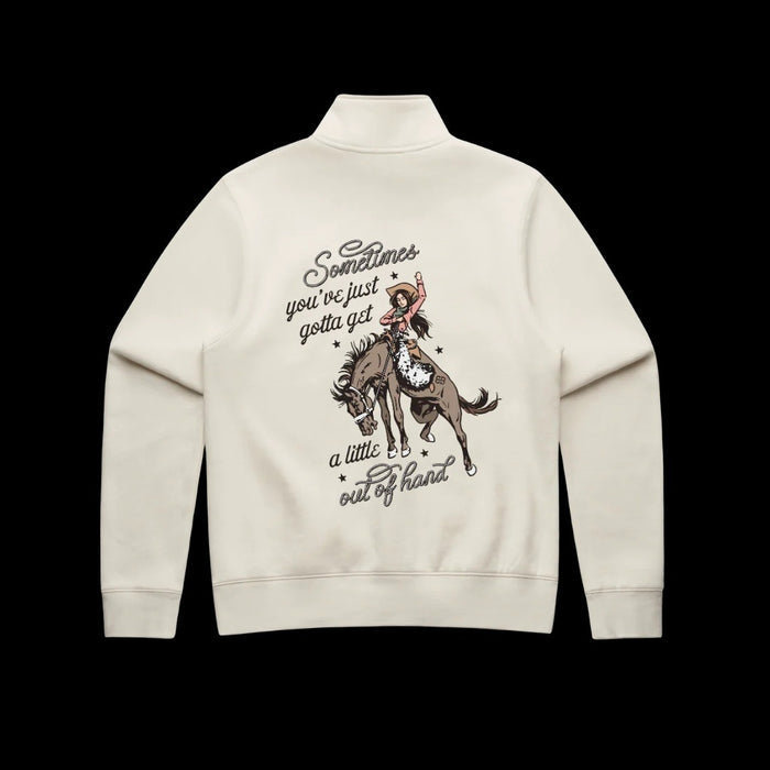 Binks & Bo Ladies Outta Hand Ladies Quarter Zip Sweaters